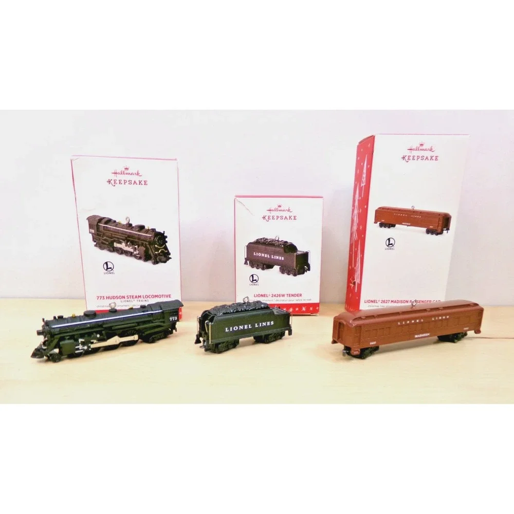 Hallmark Keepsake Christmas Ornaments 2016 Lionel Steam Trains‎ Lot of 3